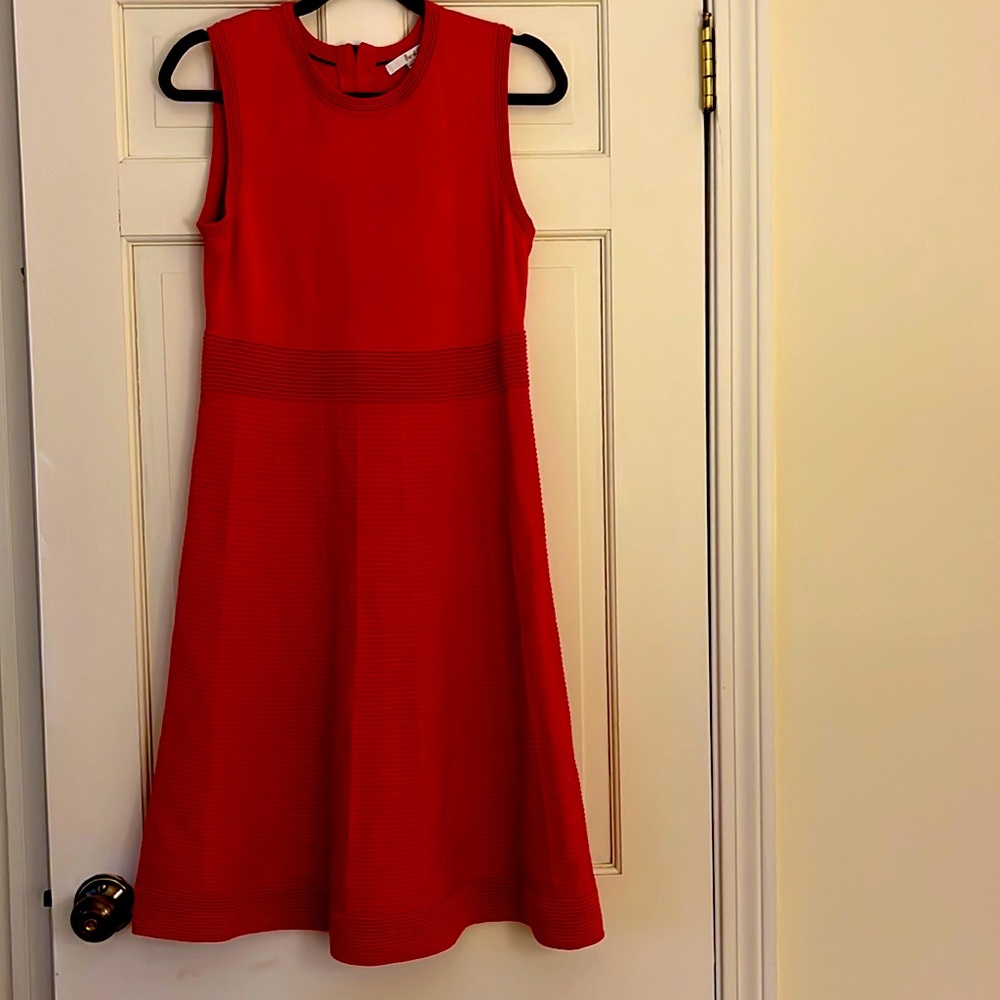 Boden Sz 10 knit dress bright pink